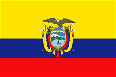 de vlag van Ecuador