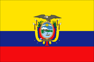 de vlag van Ecuador de vlag van Ecuador