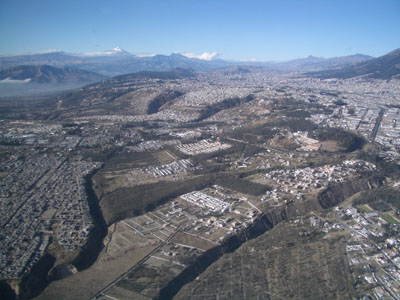 Quito by plane